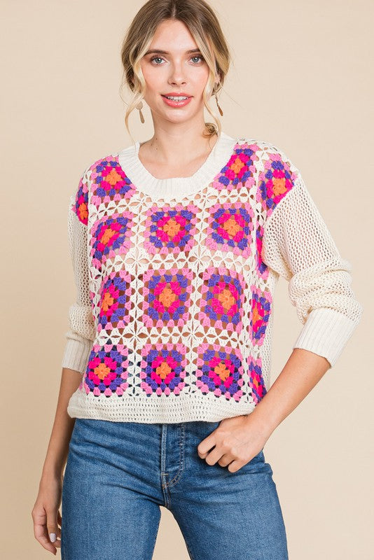 Crochet Square Sweater