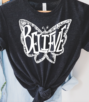 Believe Butterfly Tee