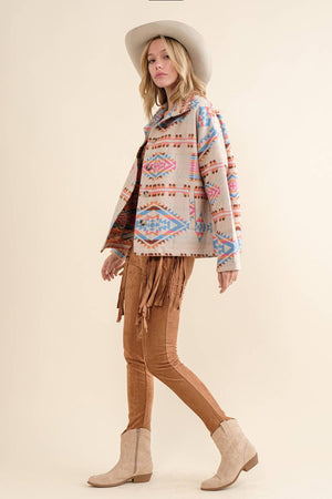 Button Up Western Jacket
