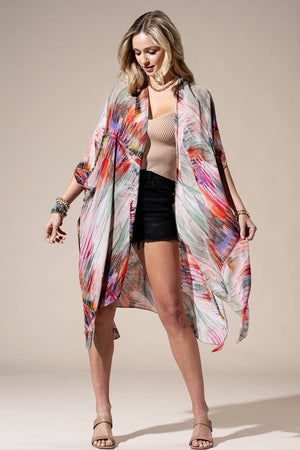 Brushstroke Multi Kimono