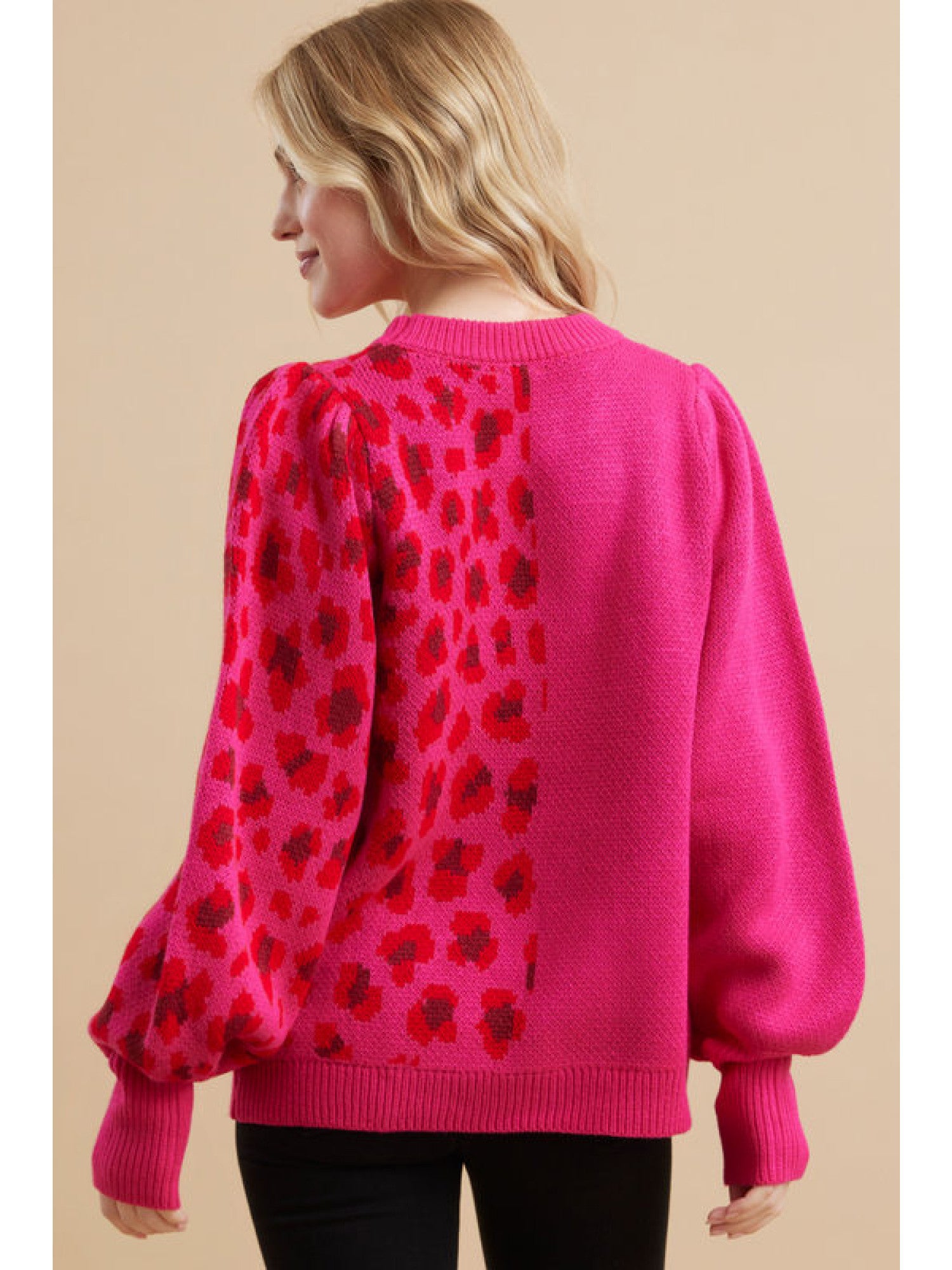 Pink Leopard Sweater