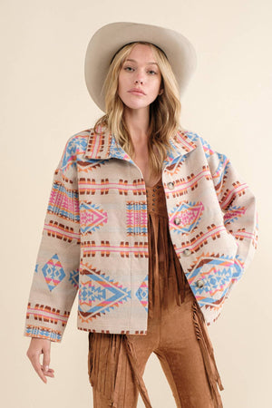 Button Up Western Jacket