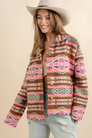 Button Up Western Jacket