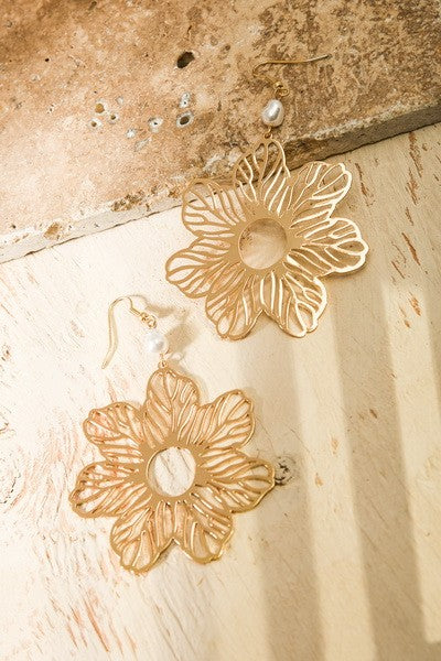 Filigree Flower Earrings