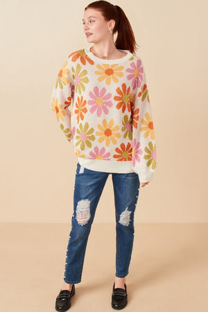 Retro Daisy Sweater