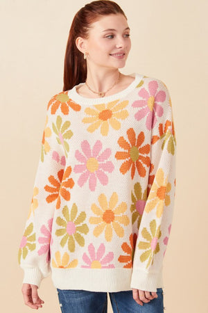 Retro Daisy Sweater