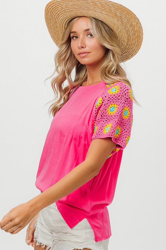 Crochet Sleeves Top