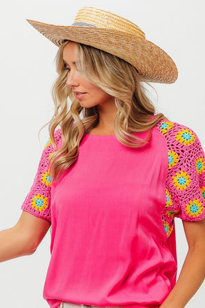 Crochet Sleeves Top