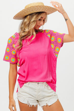 Crochet Sleeves Top