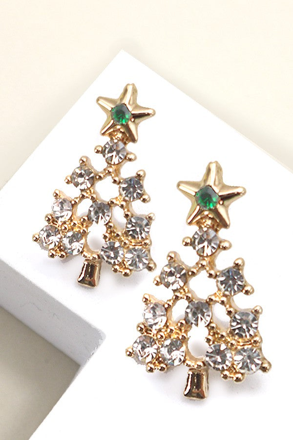 Sparkling Tree Earrings