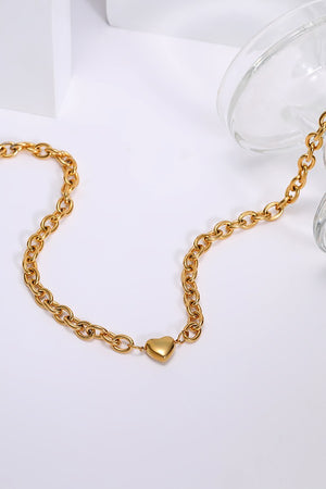 18K Gold Heart Necklace