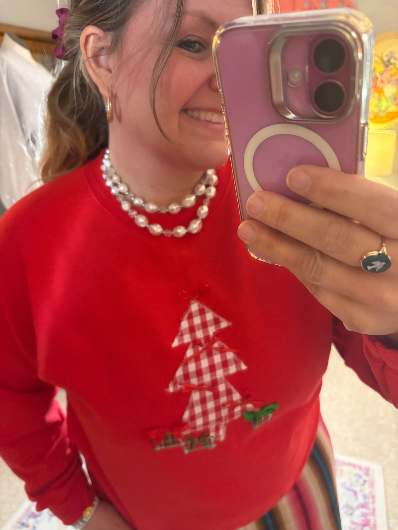 Plaid Christmas Tree Top