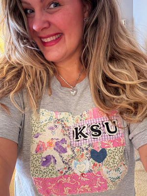 Varsity Letter Patchwork Tee