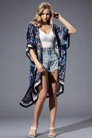 Rose Paisley Kimono
