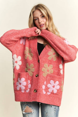 Floral Button Down Cardigan