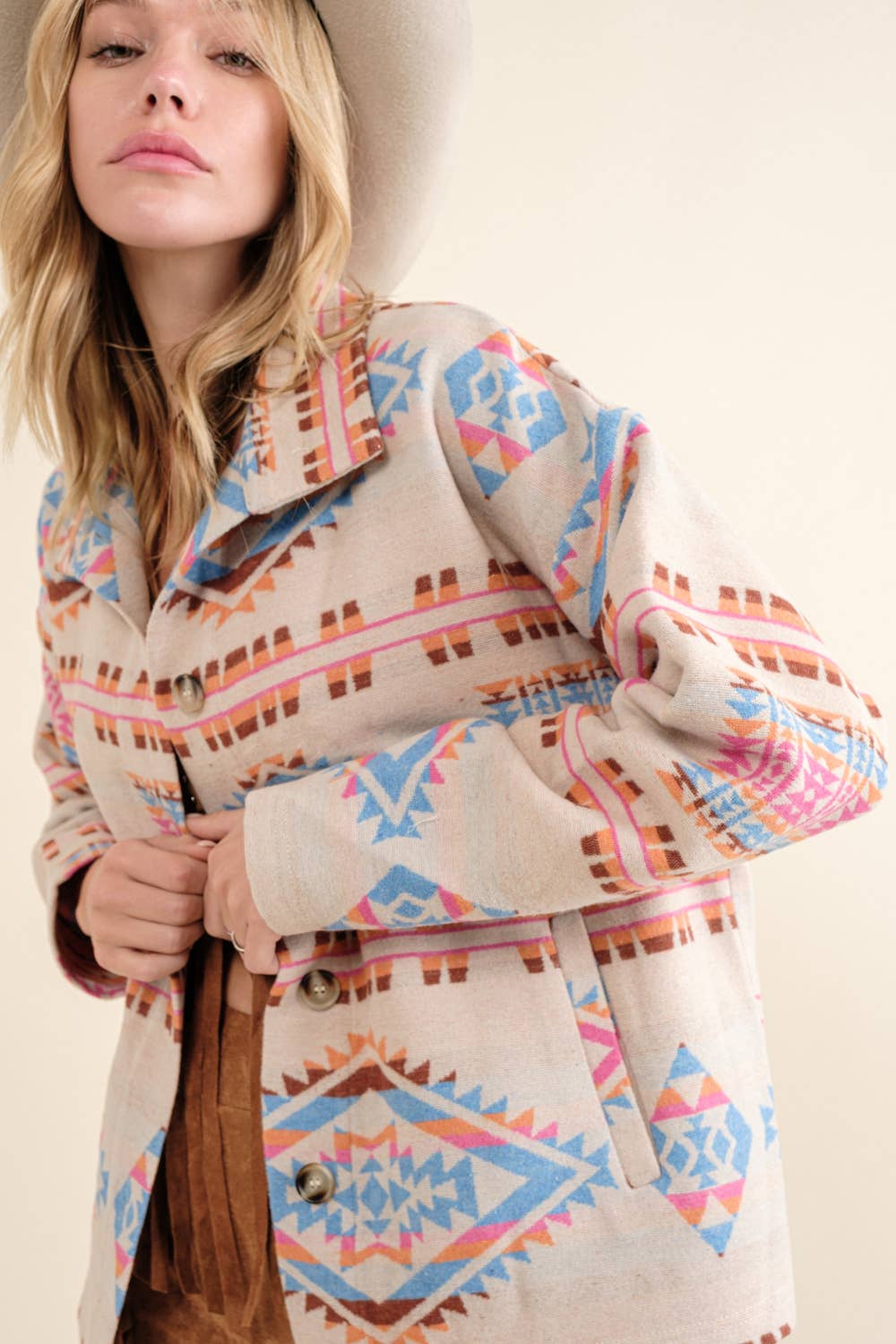 Button Up Western Jacket