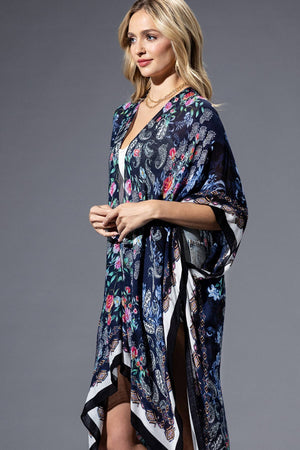 Rose Paisley Kimono