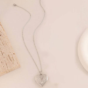 18K Heart Locket Necklace