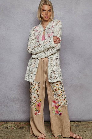 Crochet Button Down Shirt
