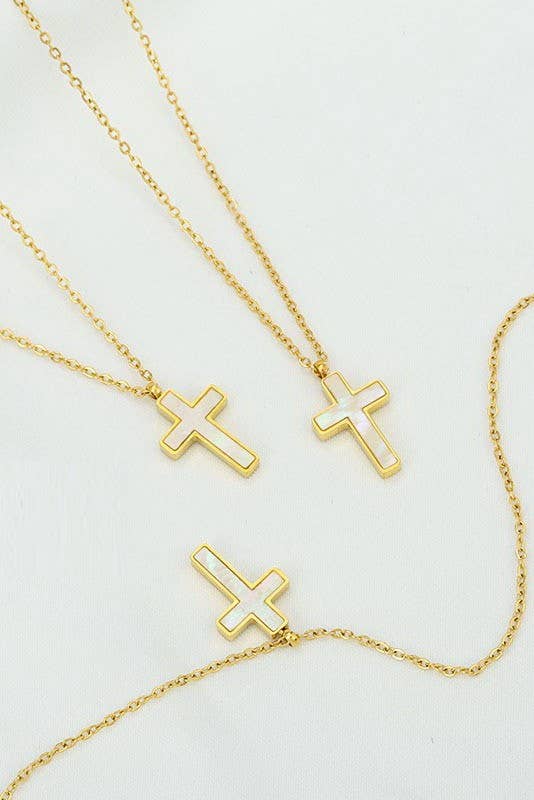 18K Cross Necklace