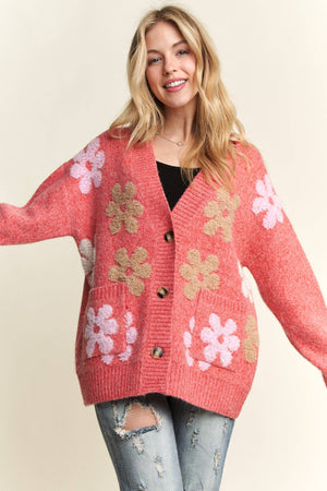 Floral Button Down Cardigan