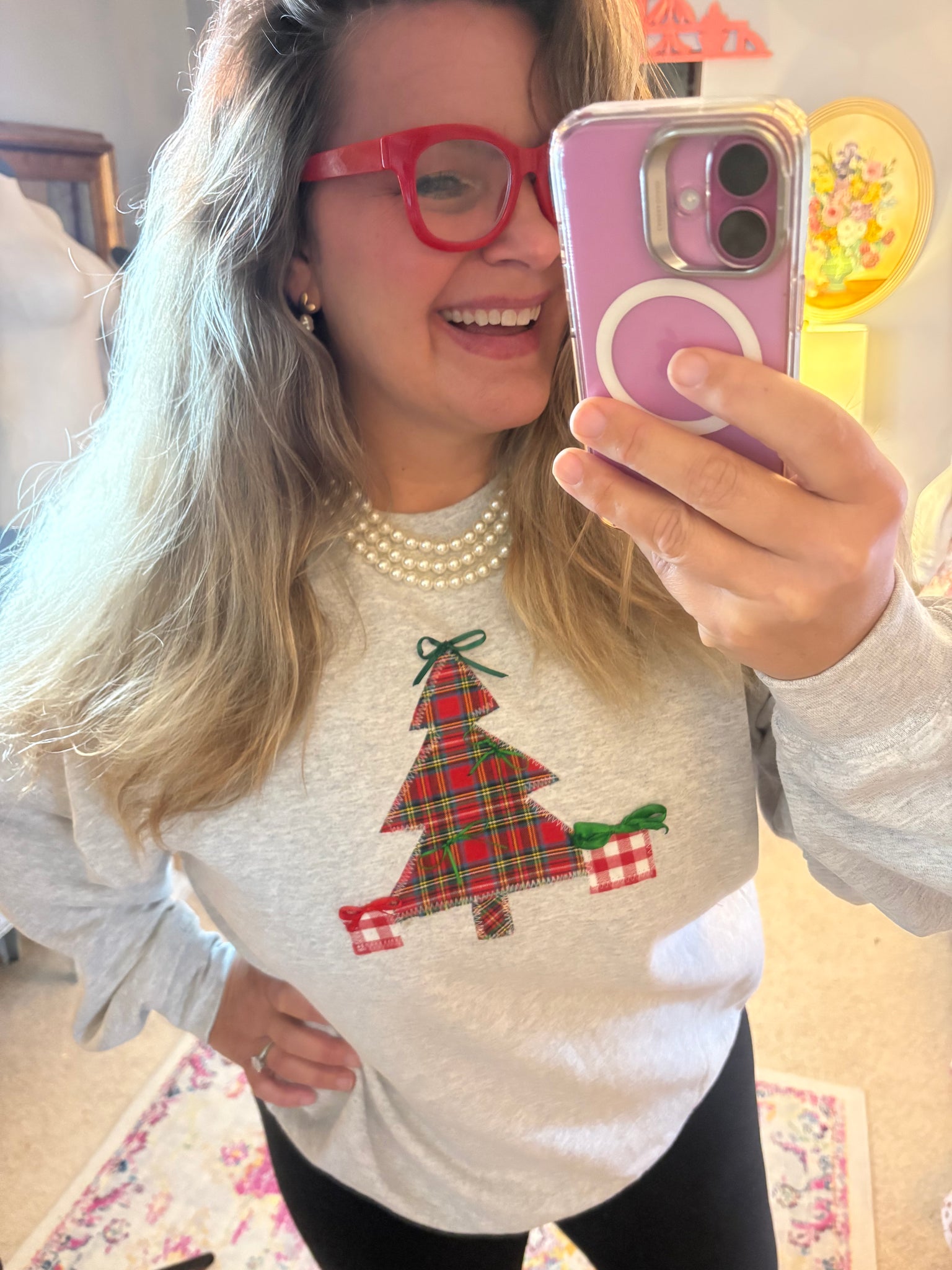 Plaid Christmas Tree Top