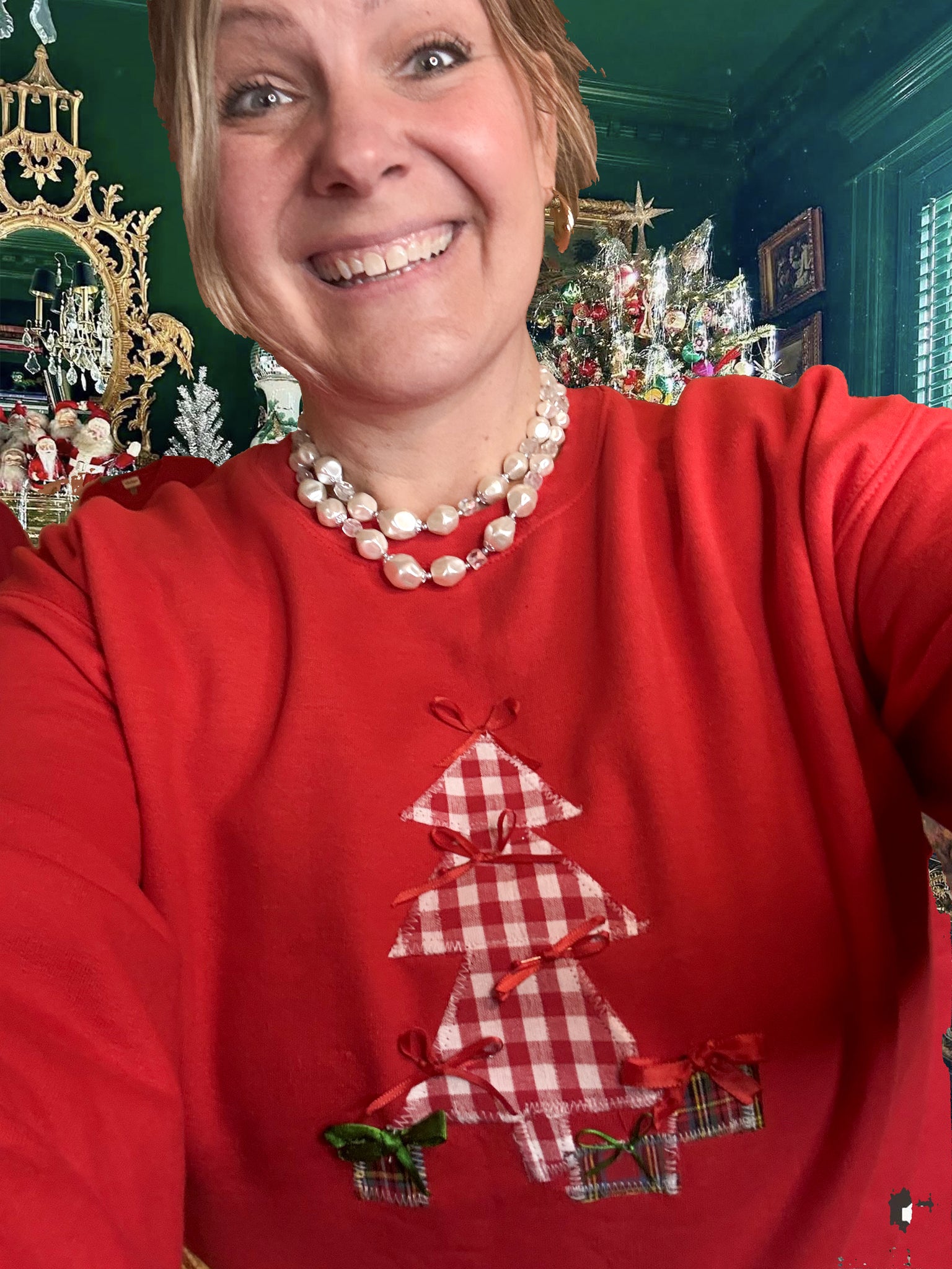 Plaid Christmas Tree Top