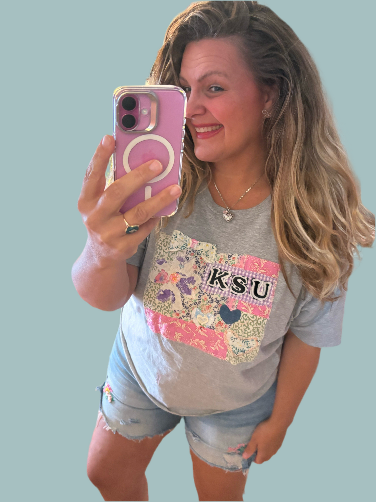 Varsity Letter Patchwork Tee