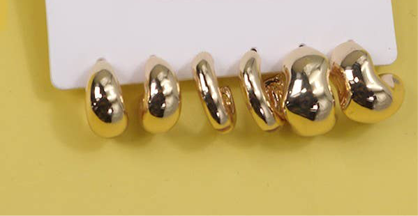 Bubbly Huggie Hoops