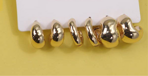 Bubbly Huggie Hoops