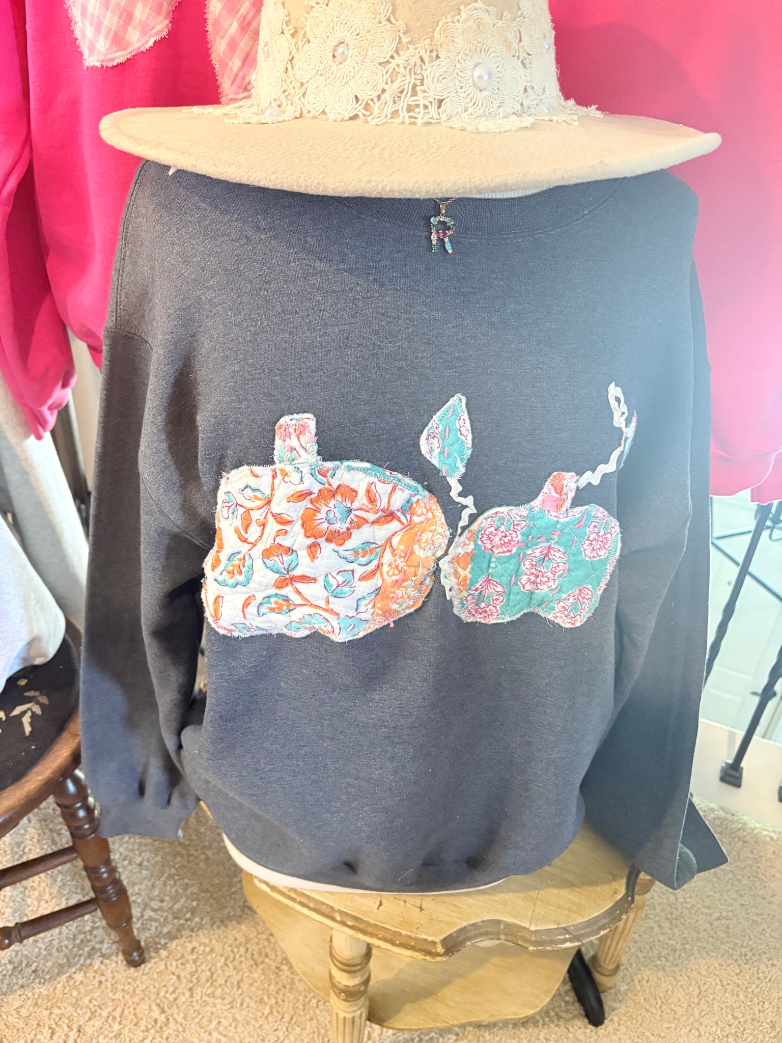 Quilted Pumpkin Top