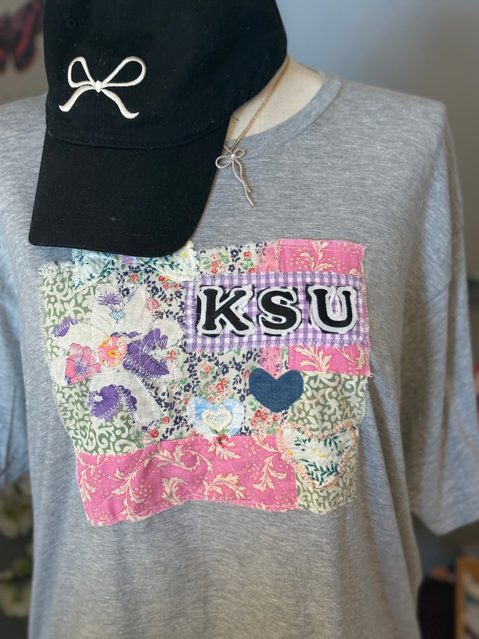 Varsity Letter Patchwork Tee
