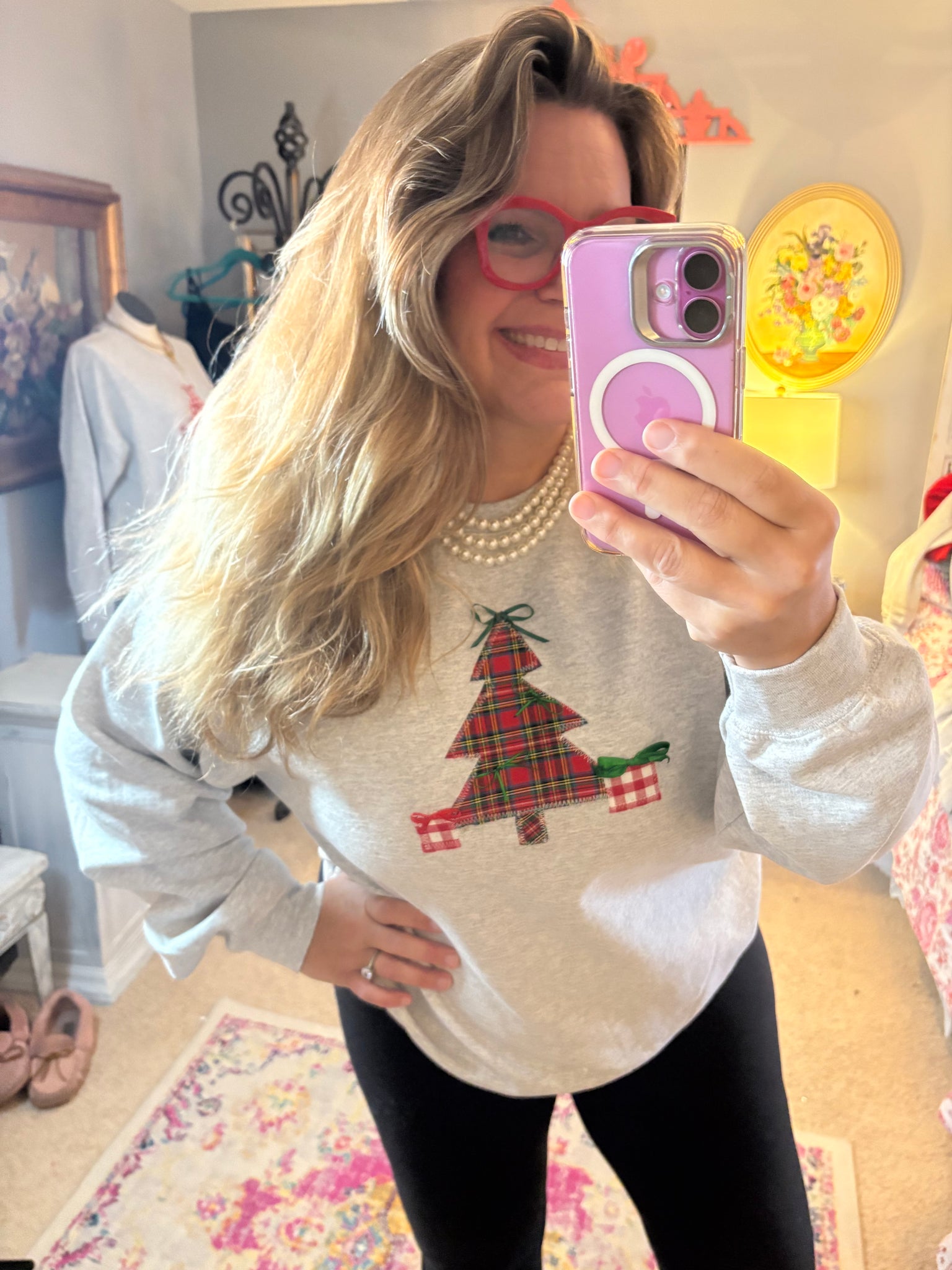 Plaid Christmas Tree Top