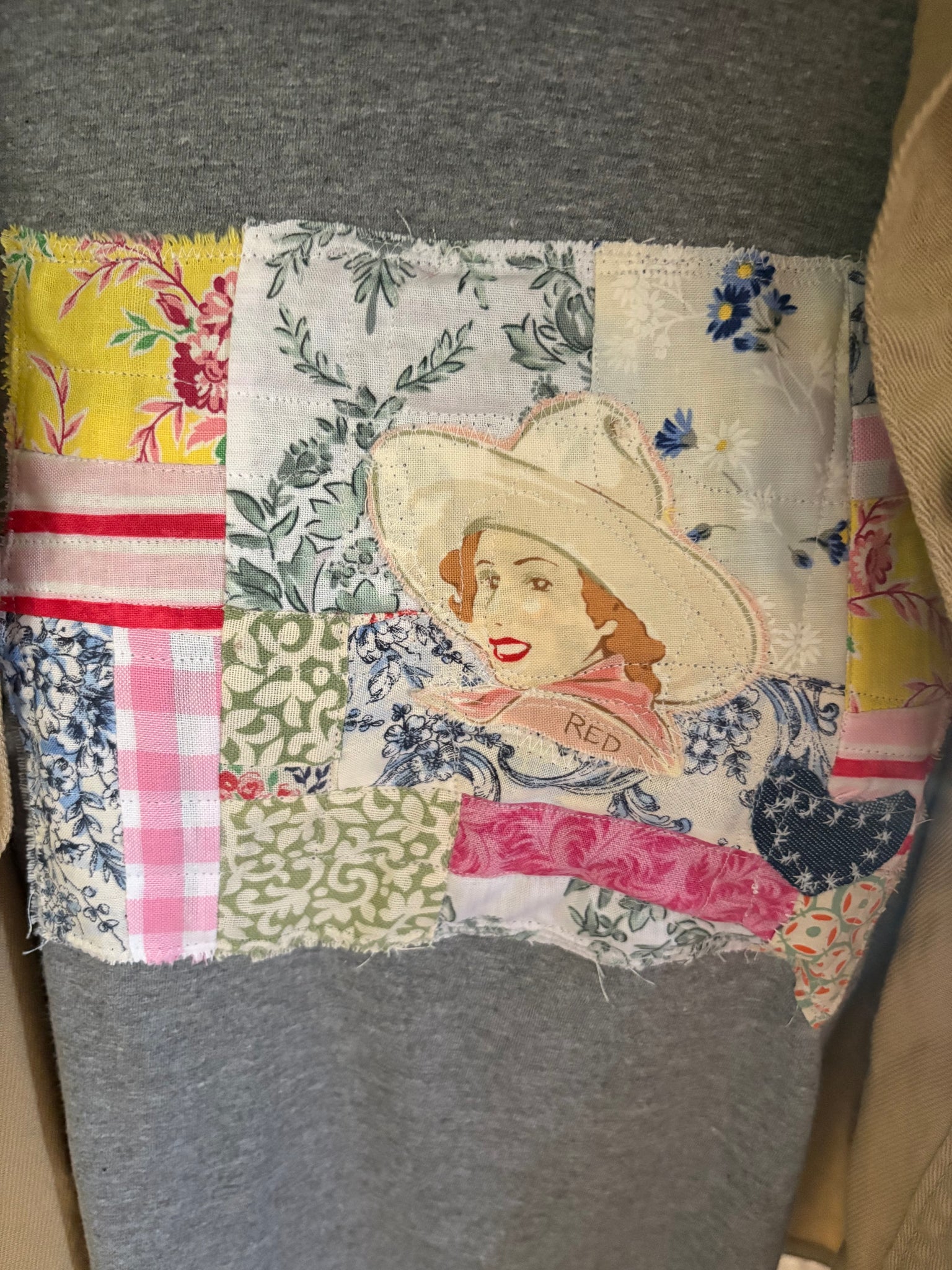 Vintage Cowgirls Patchwork Tee