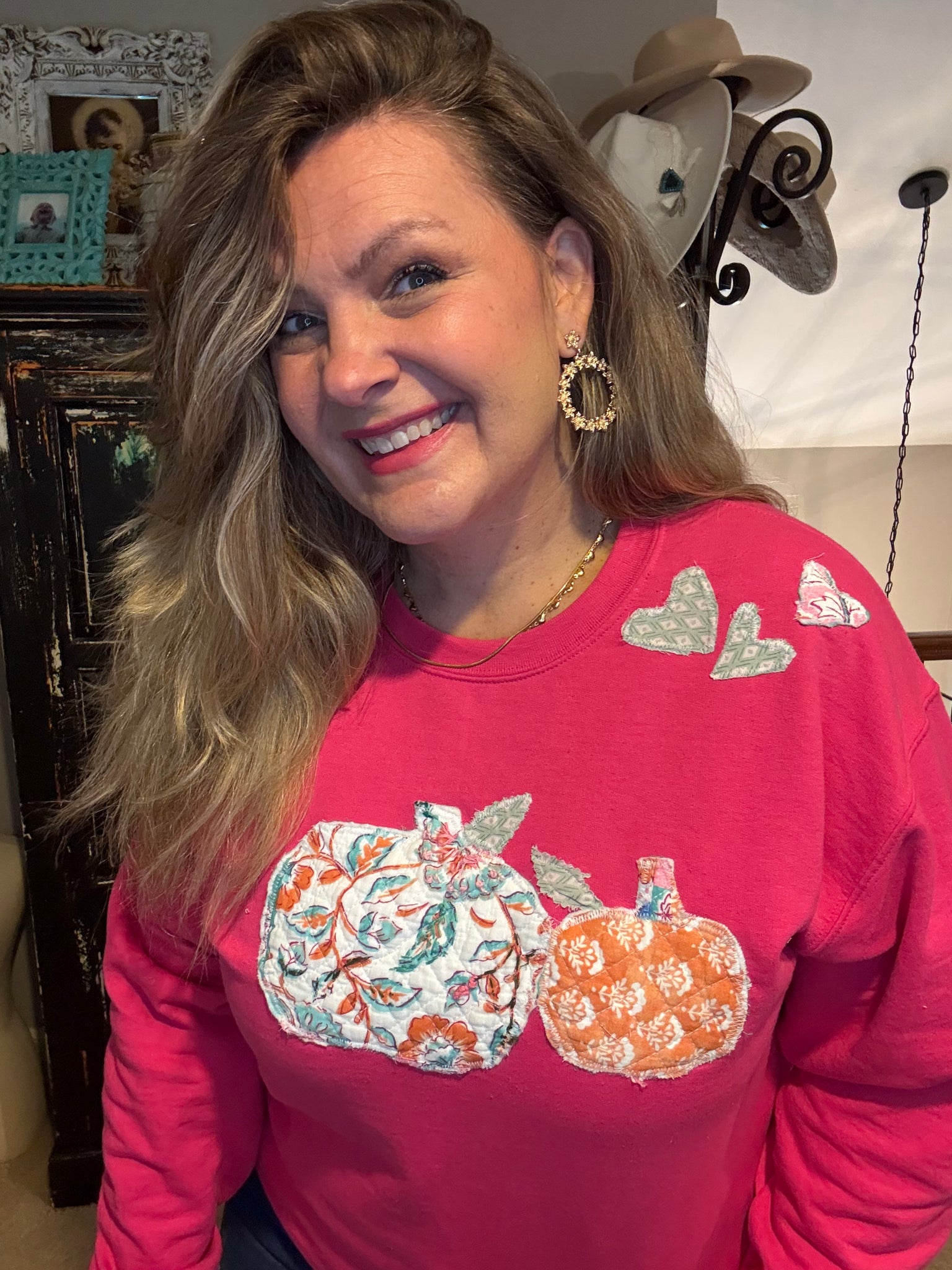 Quilted Pumpkin Top
