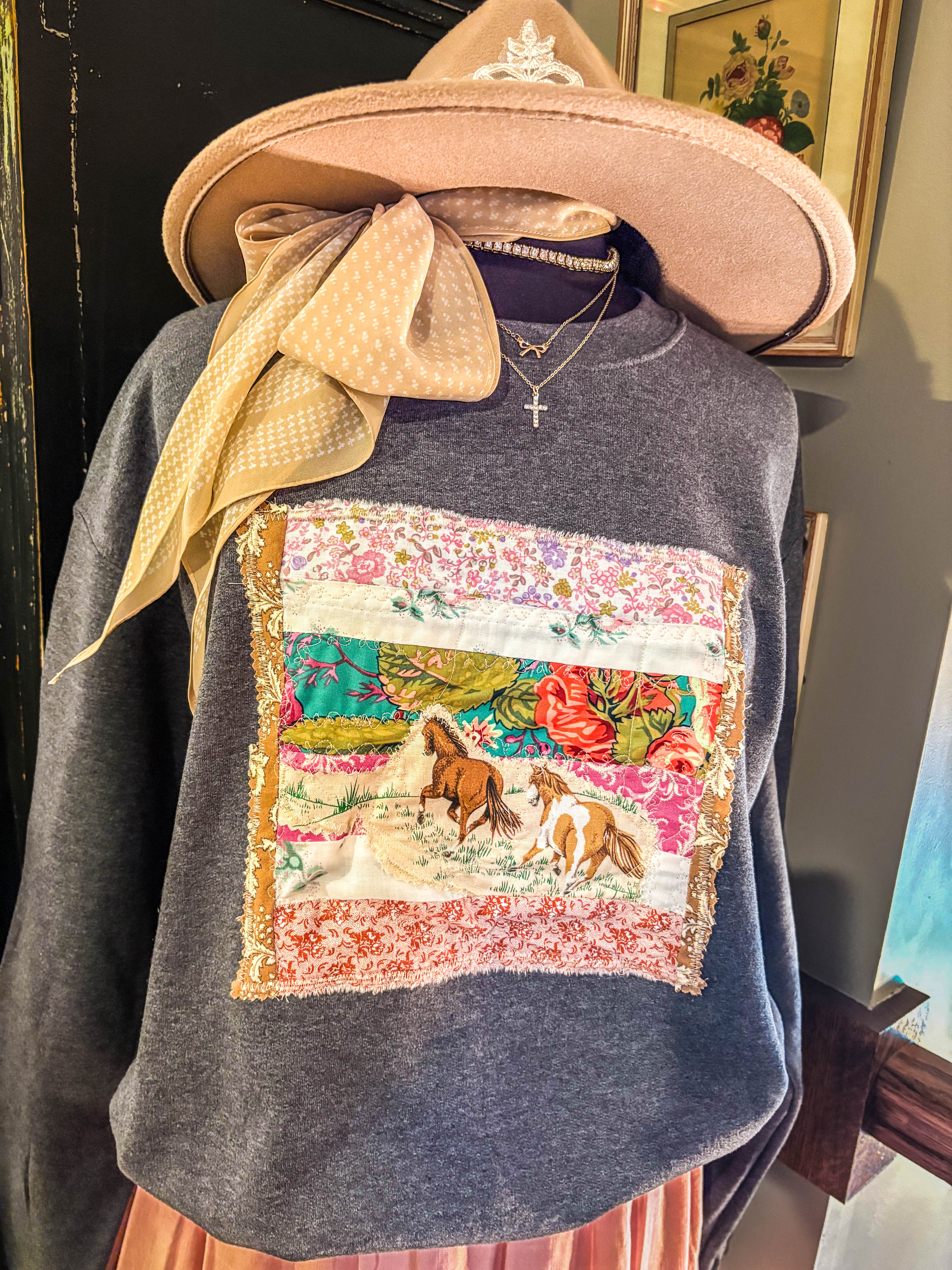 Wild Horses Patchwork Top – Nuance Style House