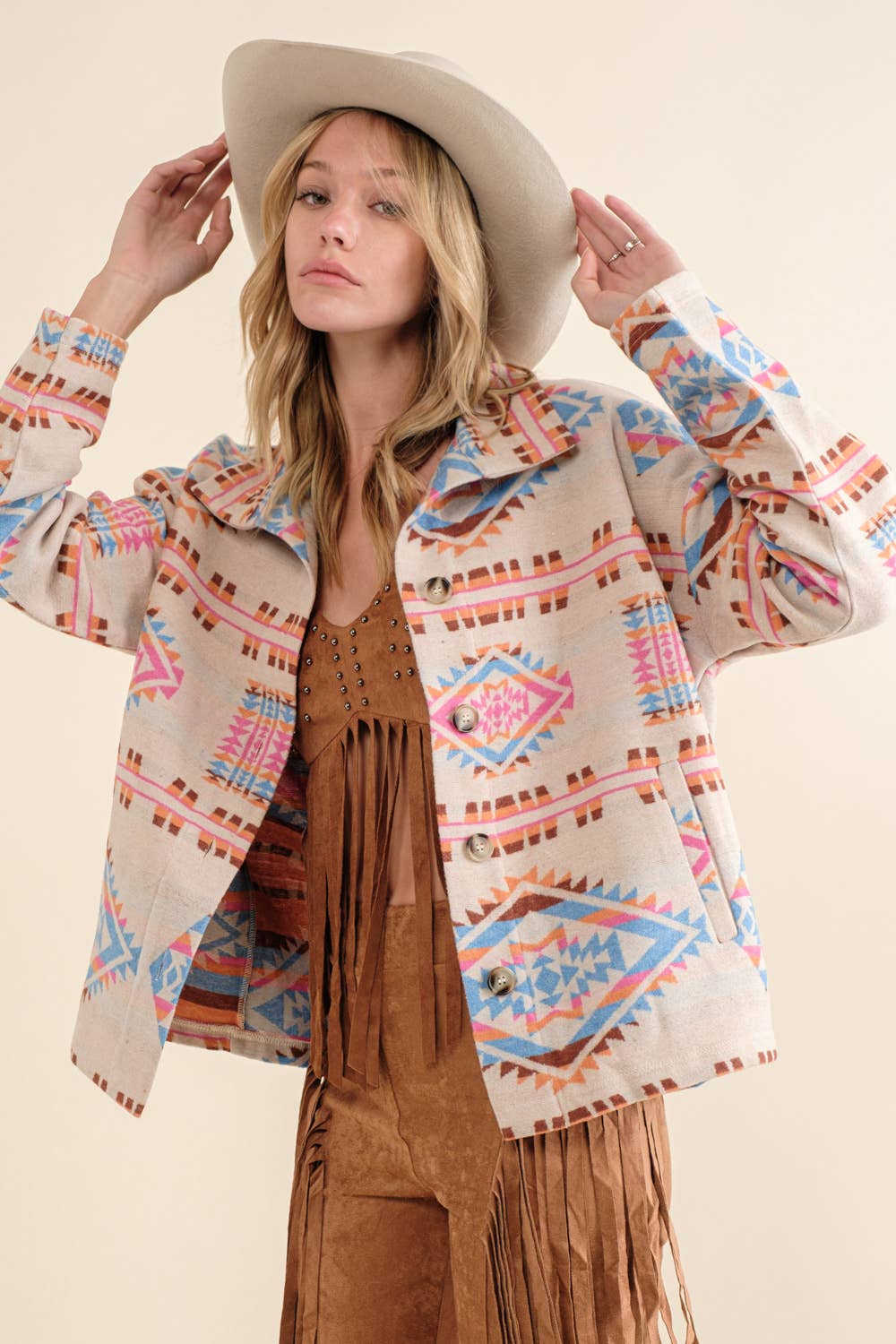 Button Up Western Jacket