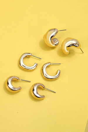 Bubbly Huggie Hoops