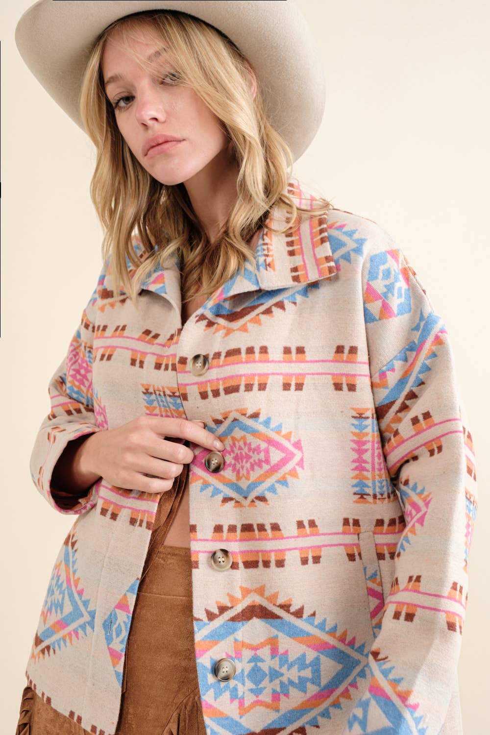Button Up Western Jacket