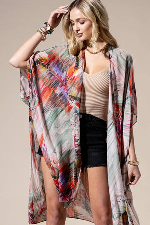 Brushstroke Multi Kimono