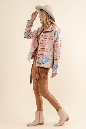 Button Up Western Jacket