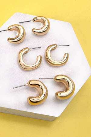 Bubbly Huggie Hoops