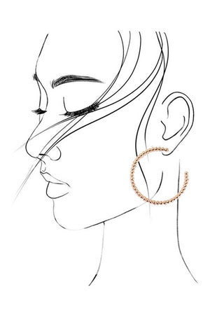 Ball Hoop Earrings