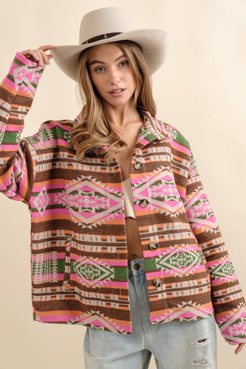 Button Up Western Jacket