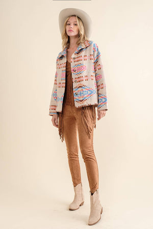 Button Up Western Jacket