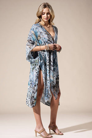 Denim Multi Kimono