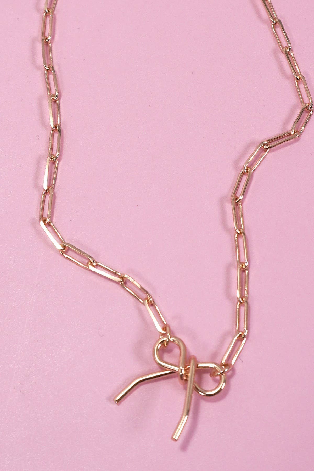 Bow Paperclip Bracelet