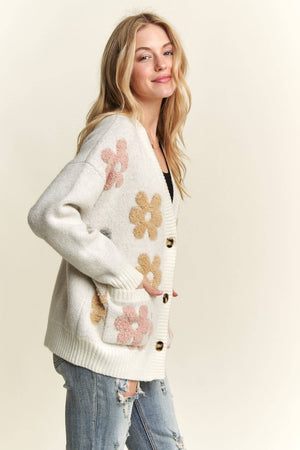 Floral Button Down Cardigan