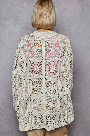 Crochet Button Down Shirt