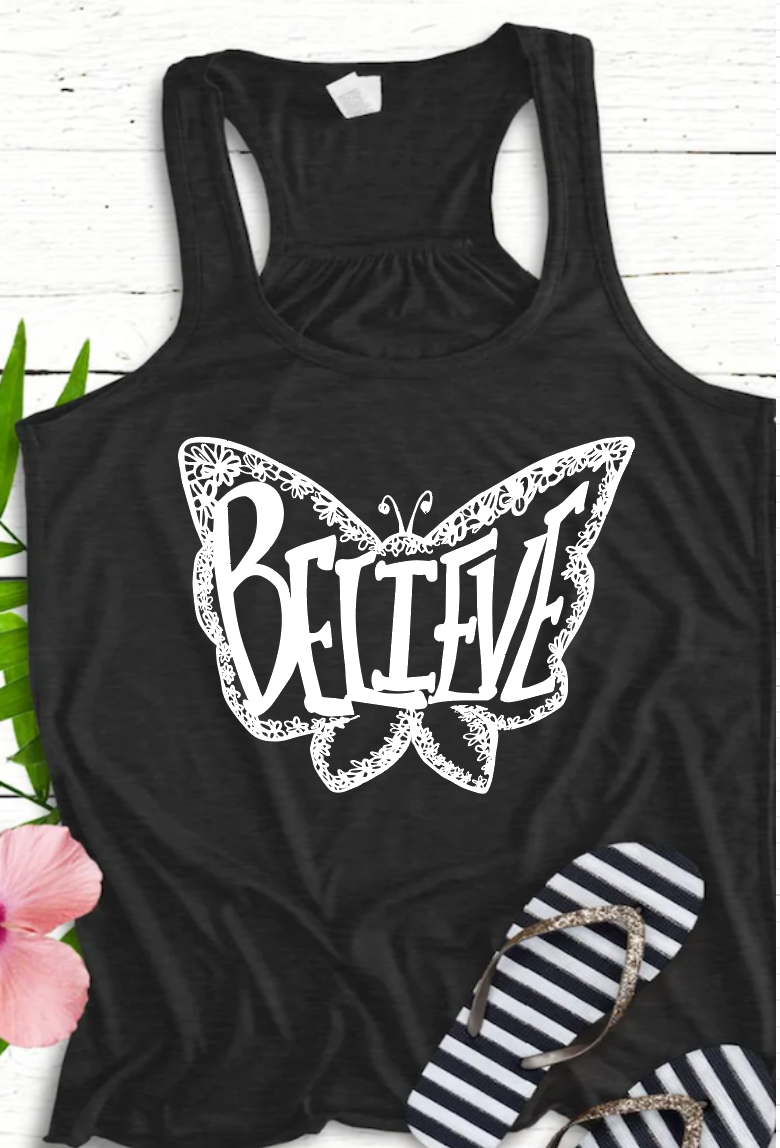 Believe Butterfly Tank